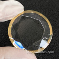 Peças de relógio de vidro de safira de superfície de corte de diamante